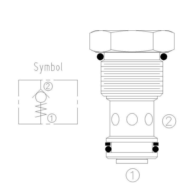 Poppet Type Check Valve CV16-21