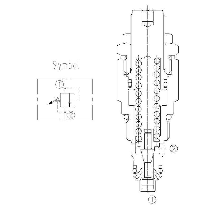 Direct-Acting Poppet Type Relief Valve NRV-08